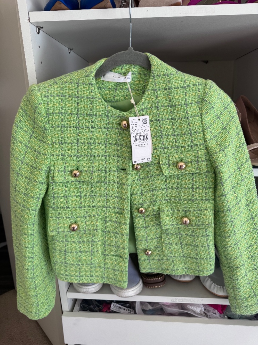 NWT Mango tweed blazer xxs
